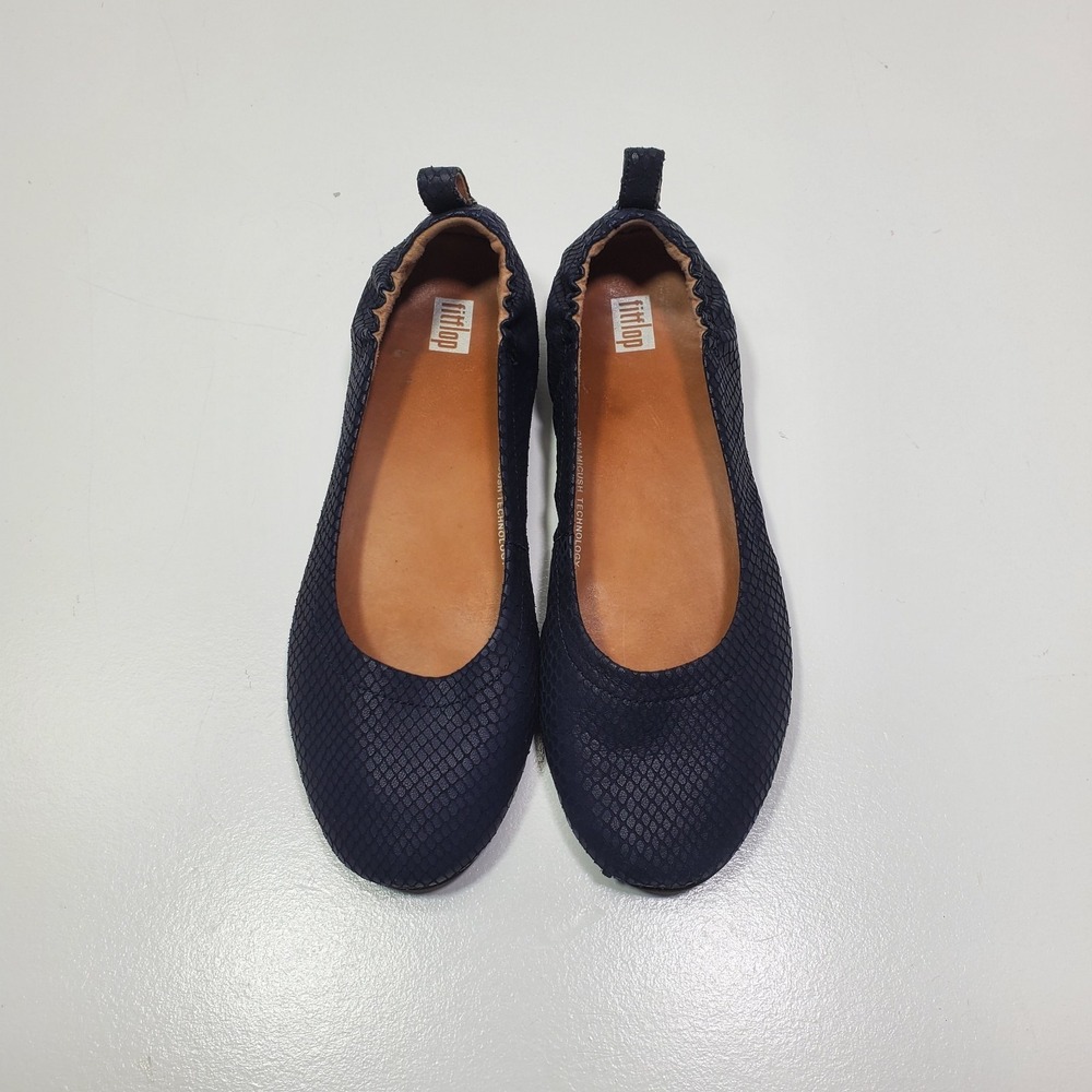 FitFlop Womens  Allegro Ballets Flats Dynamicush Orthotic Comfort Shoes Size 8.5
